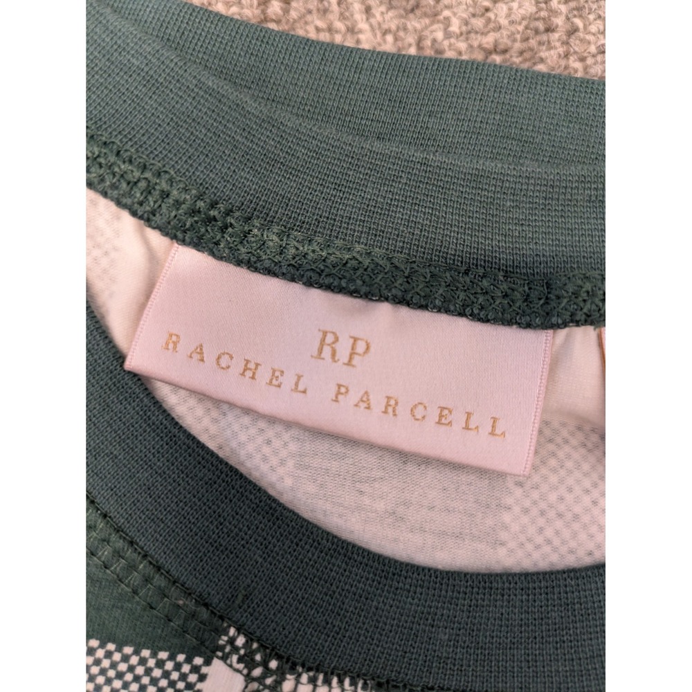 Rachel Parcell Green Buffalo‎ Check Gingham Long Sleeve Shirt Women's Medium NWT - Picture 3 of 6